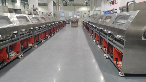 4200x800x1300mm Çift Katmanlı Döner Kafesli Yumuşak Kapsül Kurutma Makinesi Tumbler Kafes Kapasitesi 50kg