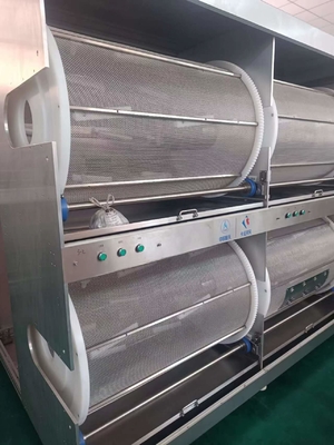 4 Bölüm 290W Yumuşak Kapsula Tumbler Kurutucu Döner Kafeslerle 18-30rpm