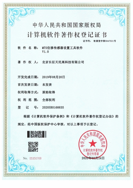 Çin TIENMIN Co.,LTD Sertifikalar